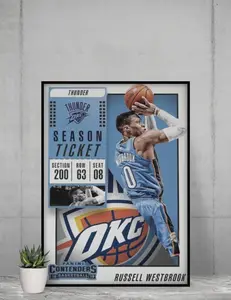Contenders 2018 Russell Westbrook 12x17 Poster Oklahoma City Thunder