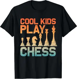 Chess Art For Men Women Board Game Chess Player Chess Lover T-ShirtBlack Cotton T Shortsleeve Casual