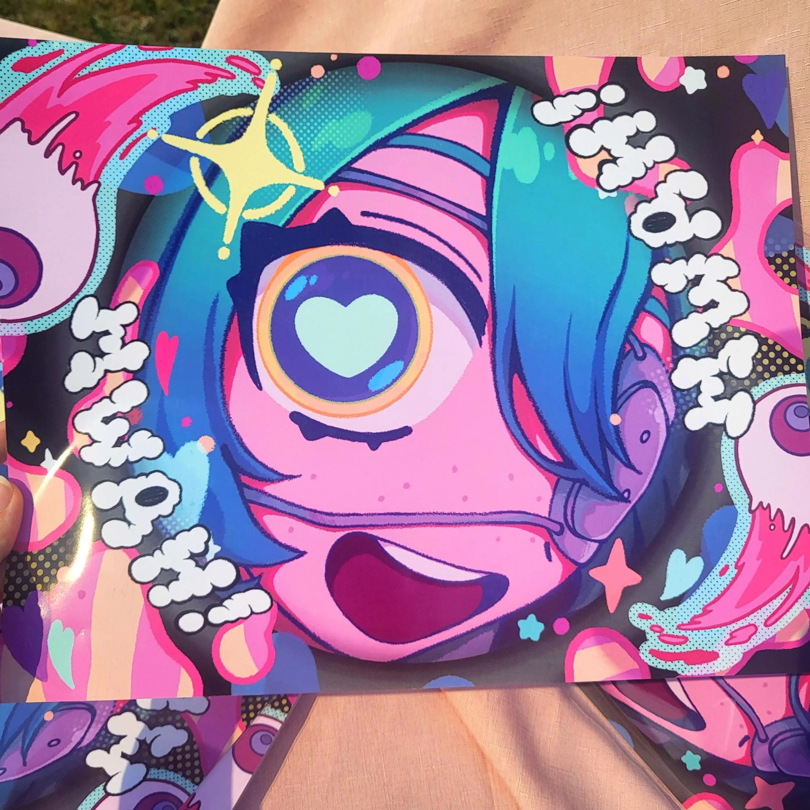 Monitoring Miku vocaloid print! || 11x14" or 7x9" vocaloid art print
