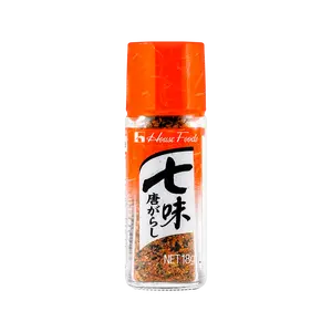 House Foods Japanese Shichimi Togarashi Spice Blend 18g - Authentic Seven Flavor Chili Powder for Ramen, Noodles, and Japanese Cuisine