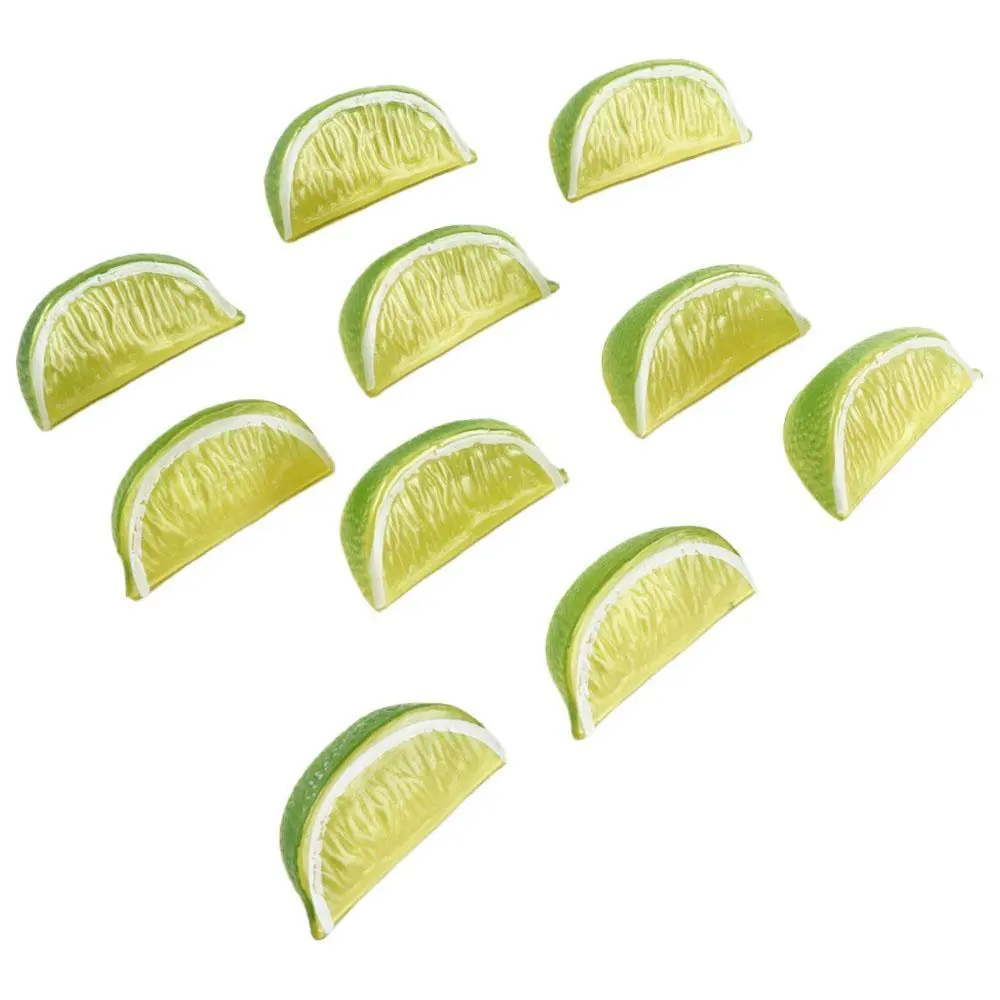 Fake Lemon Block Party Decoration Home Photography Props Fake Limes Chips Kitchen Decor Simulation Fruit Artificial Lemon Slice
