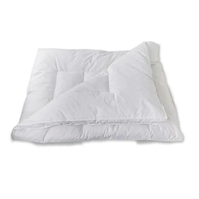 Sunflower FB-60Q Queen Down & Feather Mattress Topper - 75% Down Cluster, Hypoallergenic, 100% 233TC Cambric Cotton Down-Proof Shell, Sewn-Through Box-Stitch, Machine Washable, Tumble Dry, 60x80 in