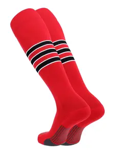 TCK Made in USA Dugout Series Accent Trim Striped Baseball Socks
