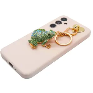 Fredrick The Frog - Rhinestone Charm for Bags, Keys and Phones and More