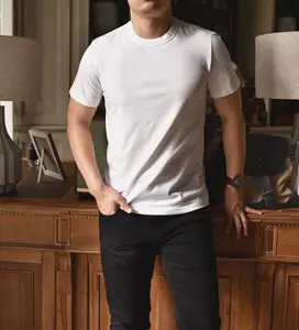 Plain White T-Shirt for Men & Women | Soft Cotton Crew Neck Tee, Casual Basic Short Sleeve Everyday Essential Top