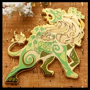 Celestial Coronation Series: Leo Zodiac 2.5in Hard Enamel Pin