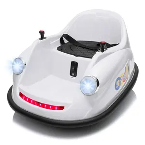 GARVEE Electric Ride-On Bumper Car for Toddlers Ages 2-5, Featuring Remote Control, Bluetooth Connectivity, 360-Degree Spin, and DIY Sticker Customization with Numbers for Interactive Play