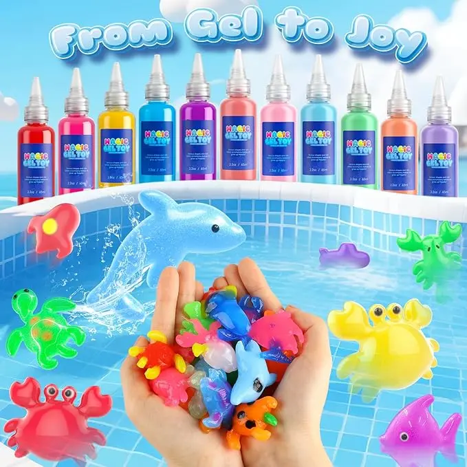 Magic Water Elf Toy Kit - Hands-On DIY Science Craft for Kids & Families - Make Cute Gel Water Elves and Explore Creative Learning Fun