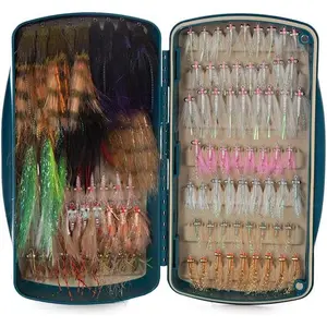 Tacky Pescador Large Waterproof Saltwater Fly Fishing Fly Box - Baja Blue