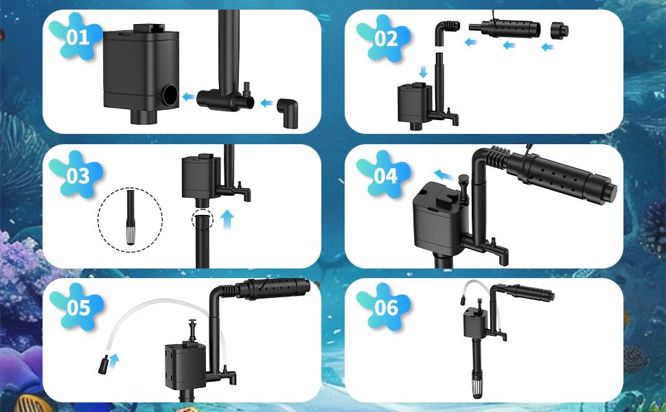 3 Gallon Fish Tank, Small Smart Aquarium with Filter, 7 LED Light,Temperature Display Suitable for Betta, Shrimp, Goldfish,Guppy Small Fish with Fish Net