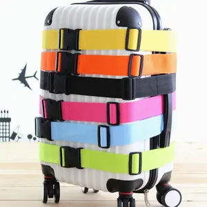 2Pcs Best-selling luggage fastening straps for outdoor travel, one-line packing straps, trolley case buckle straps