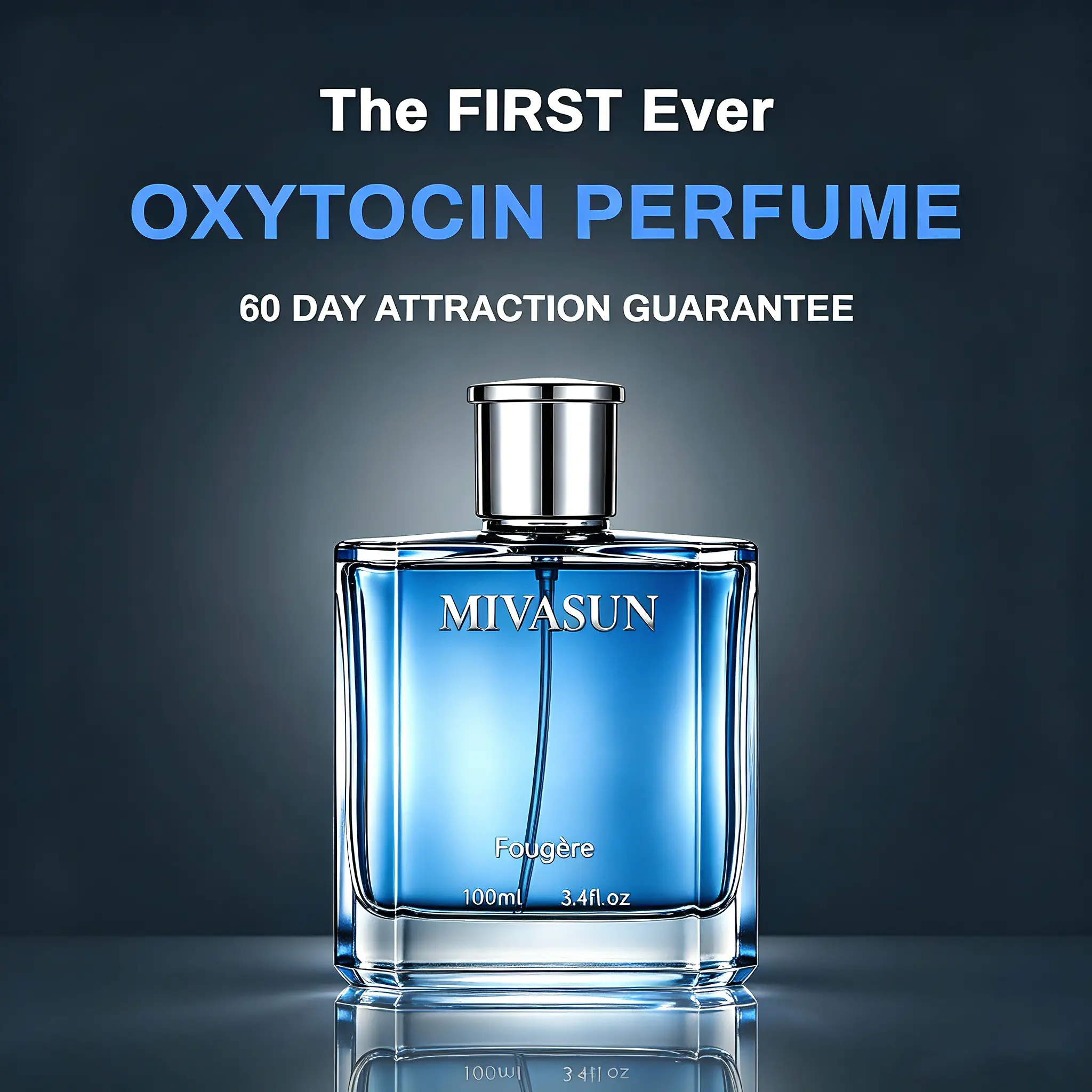 MivaSun Midnight Ocean Men's Cologne - Citrus Aromatic Woody EDP, 3.4 fl oz Long-Lasting Perfume with Fresh Lemon, Amber & Patchouli Notes, Single Item Mens Gifts for Valentine's Day, Boosts Social Attraction & Confidence