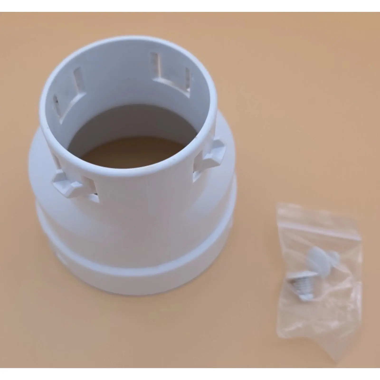 FDM Gutter 3 in. Corrugated to 4 in. PVC Offset Coupler HDPE Connector - NEW