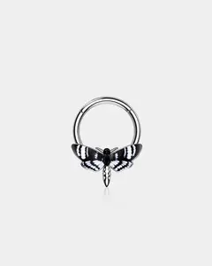 Hawk Moth Daith Septum Ring