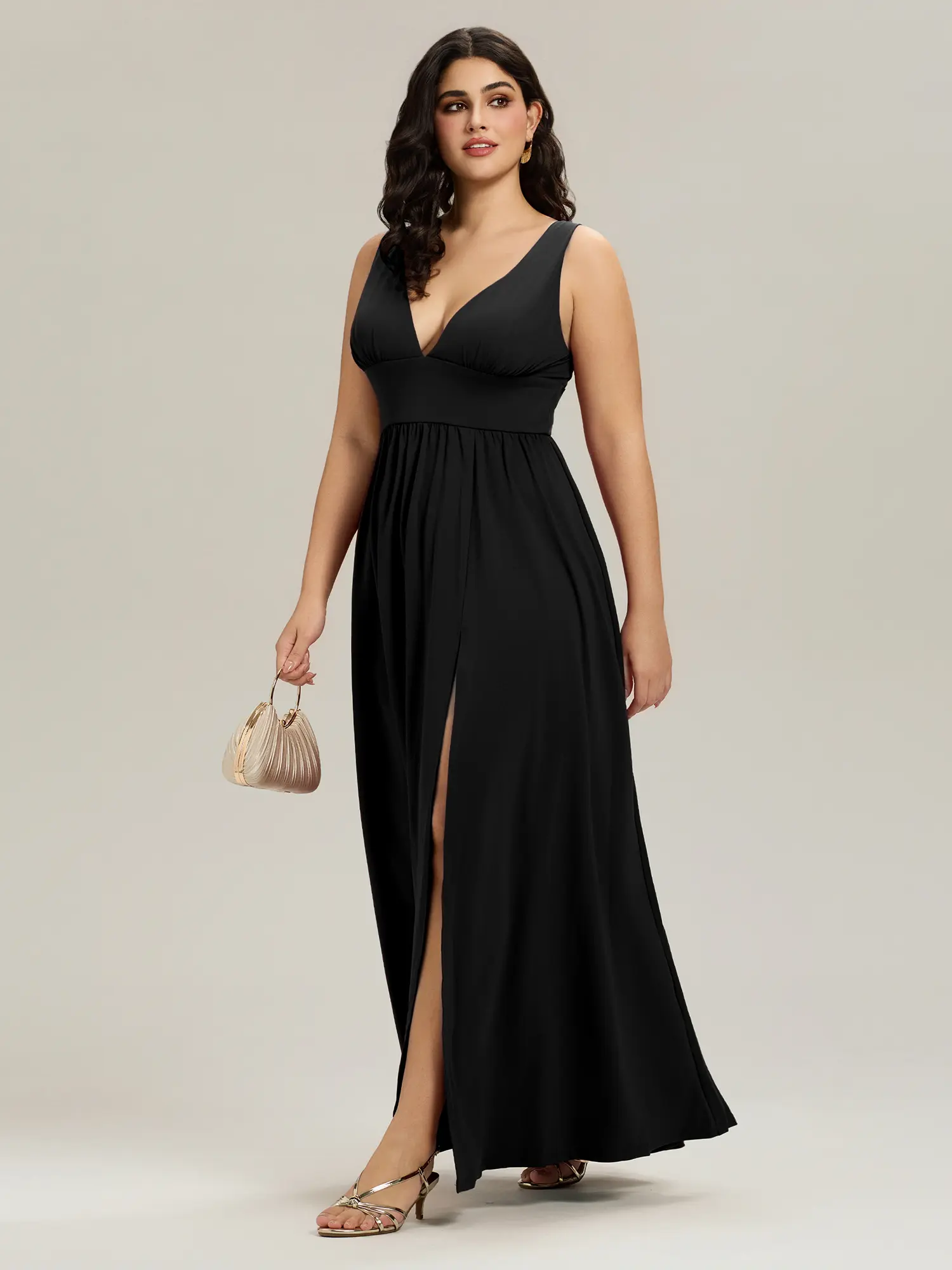 Ever-Pretty 2026 Spring Dress Maxi Dress High Slit Sleeveless V-Neck Empire Waist Formal Party Bridesmaid Elegant Comfort , 0168B - TikTok Shop Ever-Pretty 2026 Spring Dress Maxi Dress High Slit Sleeveless V-Neck Empire Waist Formal Party Bridesmaid Elegant Comfort , 0168B - TikTok Shop