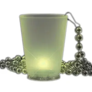 212 MAIN LED Beaded Shot Glass Necklaces, Multi-Color Bead Pet & Farm Animal Poultry Toy