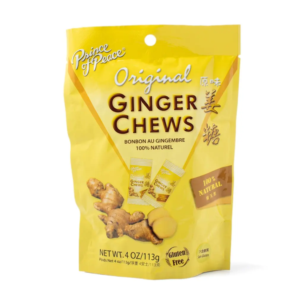 Prince of Peace Original Ginger Chews 113 g Snack Sugar