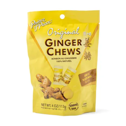 Prince of Peace Original Ginger Chews 113 g Snack Sugar