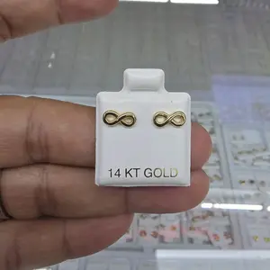 infinity Earrings 14k