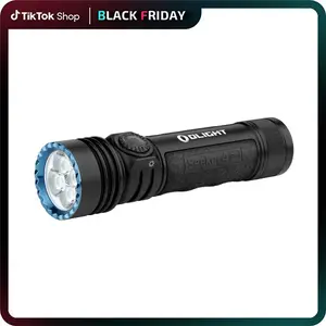 TikTokShopBlackFriday OLIGHT Seeker 4 Pro Rechargeable Flashlights, High Lumens Powerful Bright Flashlight 4600 Lumens with USB C Holster, Waterproof Flashlight for Emergencies, Camping, Searching