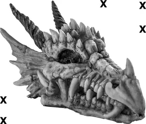 Authentic Dragon Skull Airbrush Stencil - Reusable