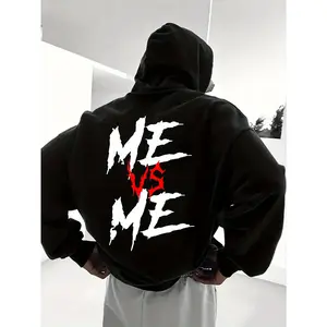 ME VS ME Hoodie - Funny Gift For Husbands.Boyfriend, Unisex Long Sleeve Pullover, Classic Relationship Hoodie Man, Streetwear Sweatshirt