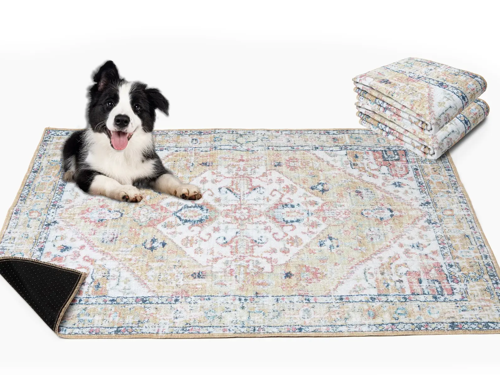 Lovewag Washable Dog Pads, Honey Harvest Pack of 2, Eco-Friendly and Leak-Proof Design, 36" x 48"