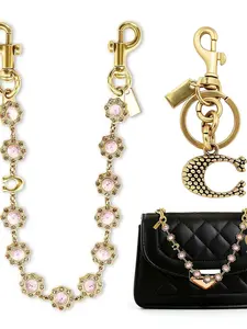 Bag Charms, Bag Charm Chain, Purse Charms for Handbags, flower-shaped women's purse chain, Fashion Bag Charms, Charm Accessory, Purse Accessories, Trendy Bag Charms