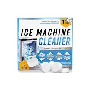 Ice Machine Cleaner Tablets 12/24 — Commercial Ice Maker Cleaning Tablets and Descaling Tablets for Ice Maker, Premium Ice Machine Descaler for Commercial Equipment Plant-Based Bed Bug Pest Spray