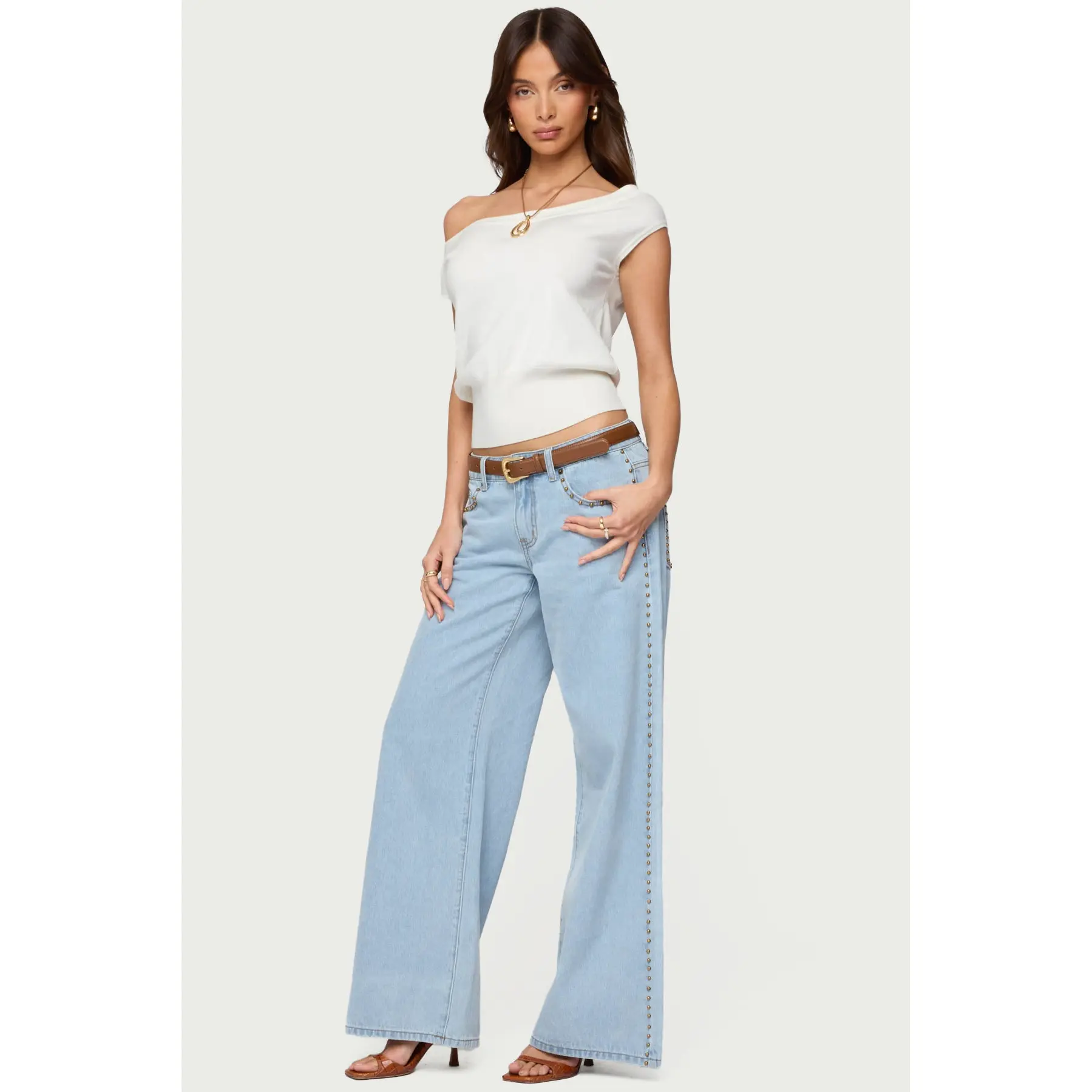 Michaela Off Shoulder Knit Top - TikTok Shop Michaela Off Shoulder Knit Top - TikTok Shop