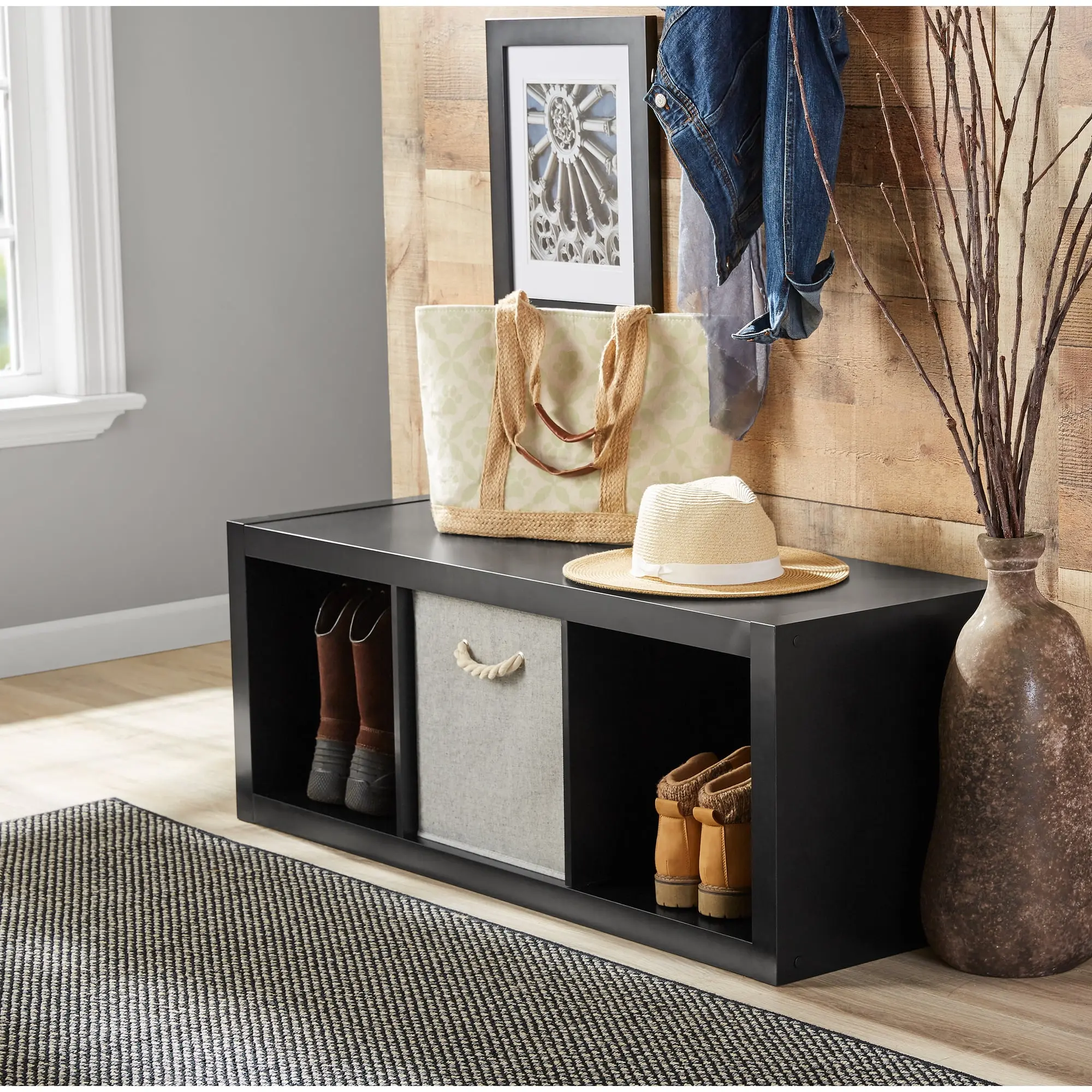 Better Homes & Gardens 3 Cube Storage Organizer Bookcase  Modern Cubby Shelf Storage Unit for Bedroom, Living Room, Office & Home Organization