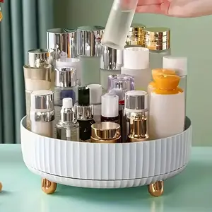 1pc Large Capacity 360-Degree Rotating Makeup Organizer