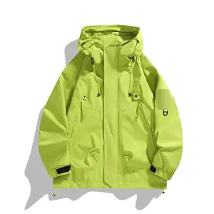 Jacket Men's and Women's Jacket 2024 Spring and Autumn Casual Korean Hooded Outdoor Hiking Suit Youth Jacket