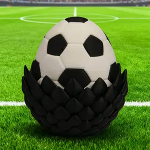 3D Printed Football Dragon Desk Ornament Dinosaur Egg Family Sporty Figurine