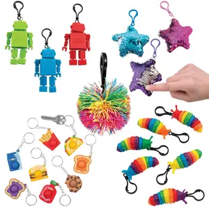 Sensory Fidget Keychain Assortment Kit - 108 Pieces for Fun Giveaways