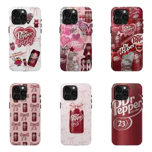 Trendy Dr Pepper Drink Tough Phone Case - Premium Phone Case - Fashion Phone Cases for iPhone 17 - 11 Pro Max Plus Mini X XR XS 7 8 Plus or SAMSUNG GALAXY S25 - S21 Ultra Plus