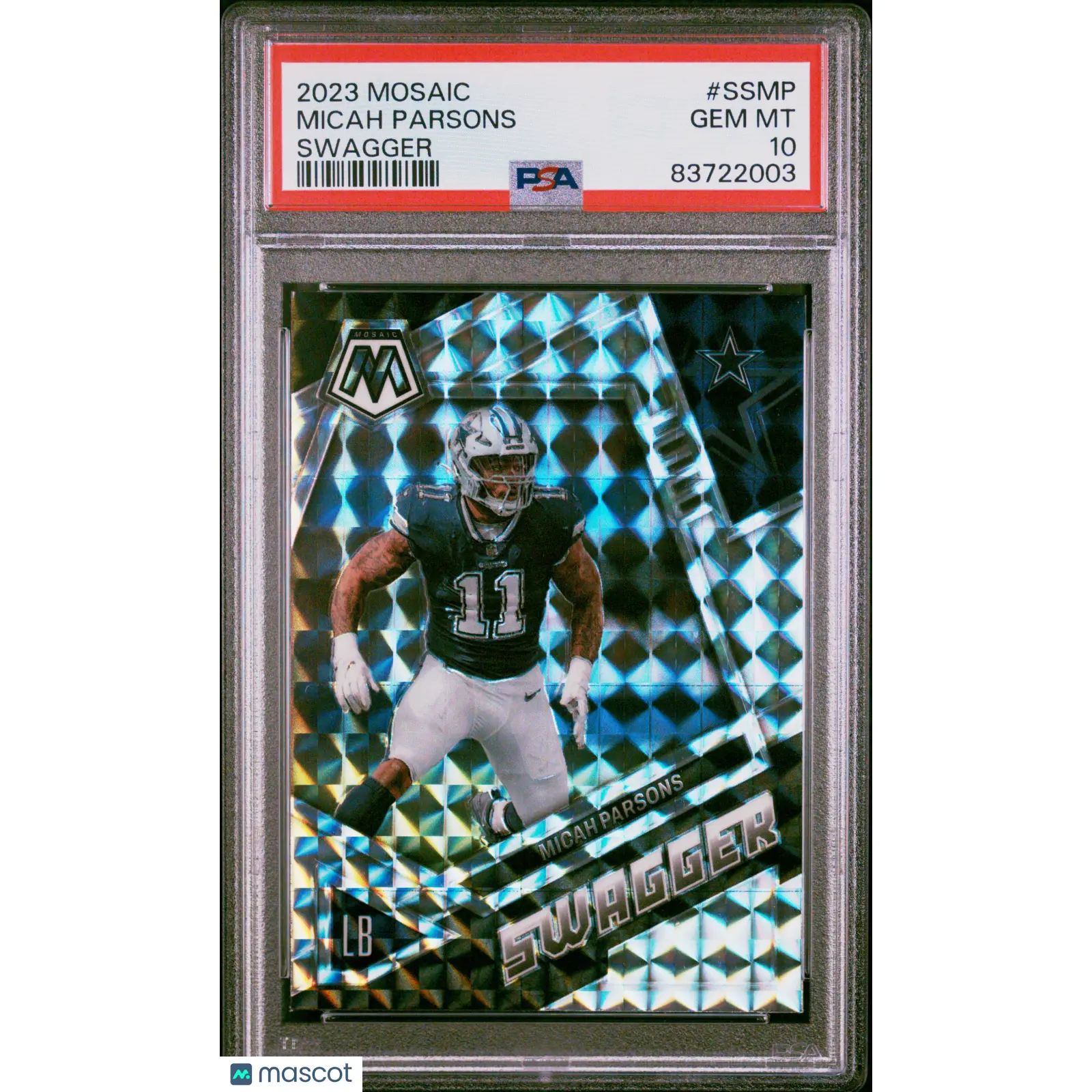 2023 Panini Mosaic Swagger Micah Parsons #SSMP PSA 10