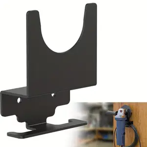 Wall-mounted 5-inch angle grinder and polisher (including tool rack and wire rack)-heavy metal grinder, suitable for vertical tool storage, saving workshop space.