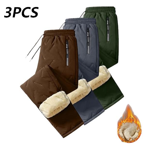 Men & Women Warm-Up Pants - Winter Stretch Waistband Non-Stretch Fabric Side Pockets Fitness Running Travel Pants - Machine Washable (Couples Set), Comfortable Fleece Lining, Adjustable Drawstring Waist, Trendy Athletic Pants for Active Lifestyle