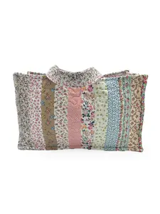 Paige Patchwork Stripe Quilted Tote