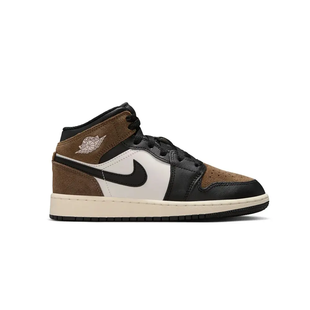 Youth Jordan 1 Mid Black/Phantom-Palomino (DQ8423 007) (GS)