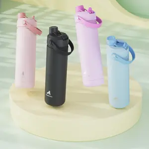 【POWCAN】 40/26 oz Insulated Water Bottle with 2-in-1 Straw and Spout Lid, Keep Cold 24H, Leak-Proof, BPA-Free, Double Wall Stainless Steel Water Bottle for Sports, Gym, Travel, and School,Valentine's Day