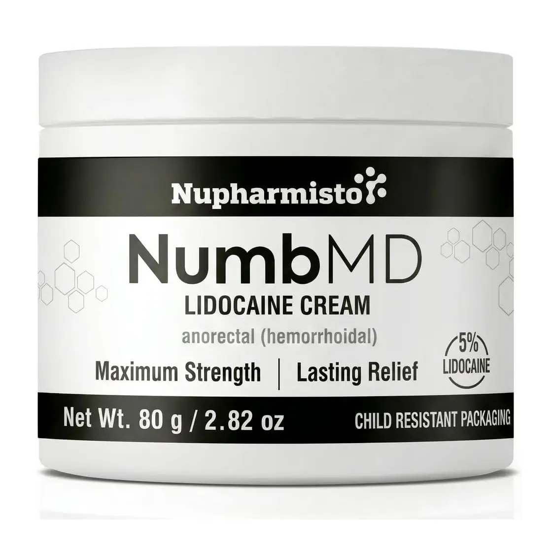 Nupharmisto Tattoo Numbing Cream: Lidocaine & Menthol Formula for Tattoos, Piercings, and Waxing