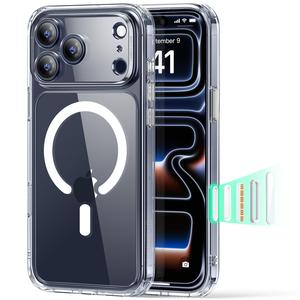 【DealsForYouDays】ESR for iPhone 17 Pro Max/Pro/Air Case, Camera Control, Compatible with MagSafe, Shockproof Military-Grade Protection, Magnetic Phone Case for Phone 2025, Classic Hybrid Case (HaloLock)