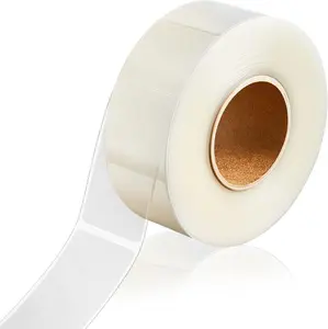 Label Protector 500 Pcs Clear Labels  Clear Stickers Wafer Seals Waterproof Labels Protecting Barcodes, Numbers and Stickers