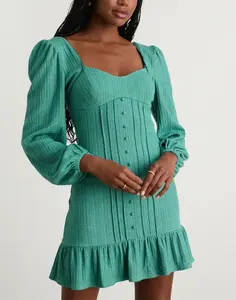 Lulus Coveted Sweetness Black Pointelle Knit Long Sleeve Mini Dress outfits Mesh Tropical Leopard Tube