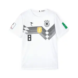 Kroos #8 Men’s Soccer Jersey — Germany White Replica Football Shirt