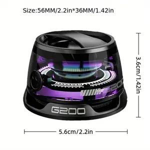 Mini Magnetic Bluetooth Speaker with RGB Lights – 5W Portable Wireless Speaker with True Wireless Stereo Pairing, 16.8M Colors, 62g Ultra-Light for Gaming & Travel