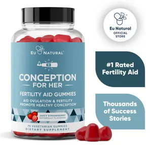 Eu Natural Women’s Fertility Support Gummies – Juicy Strawberry Flavor | 75 Vegetarian Gummies | High-Potency Daily Women’s Gummies with Vitamins & Minerals for Reproductive Wellness, Hormonal Support & Overall Women’s Health Healthcare Edible
