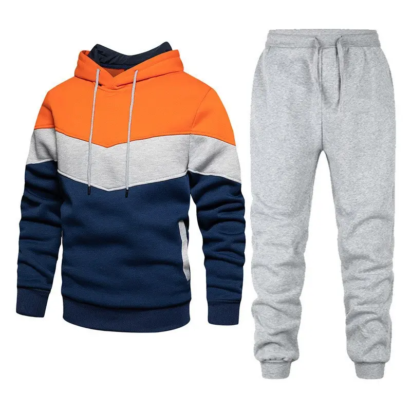 Orange triple grey pants